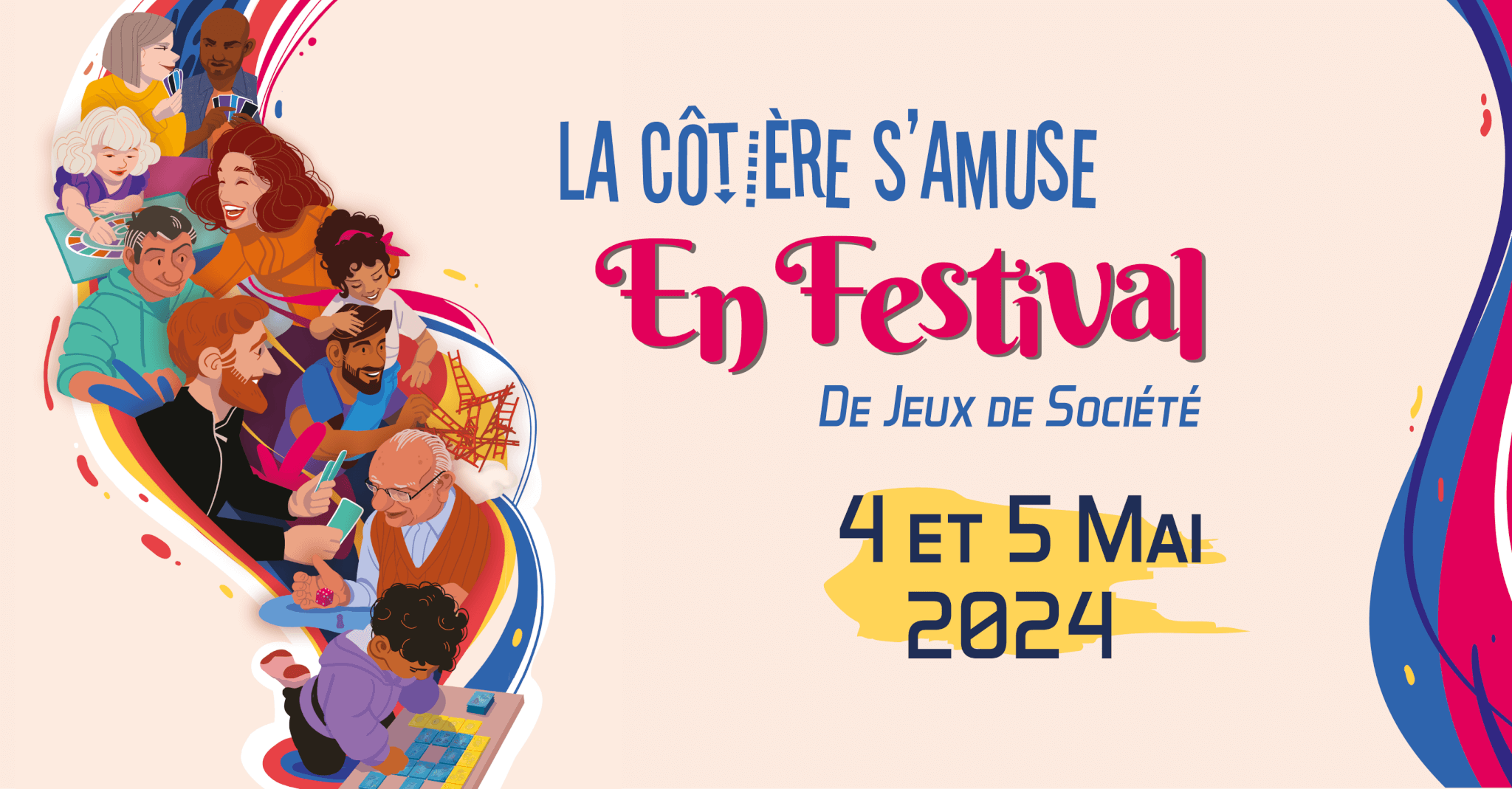 La Côtière s’amuse en Festival – nouveau festival de jeu en région lyonnaise les 4 et 5 mai 2024