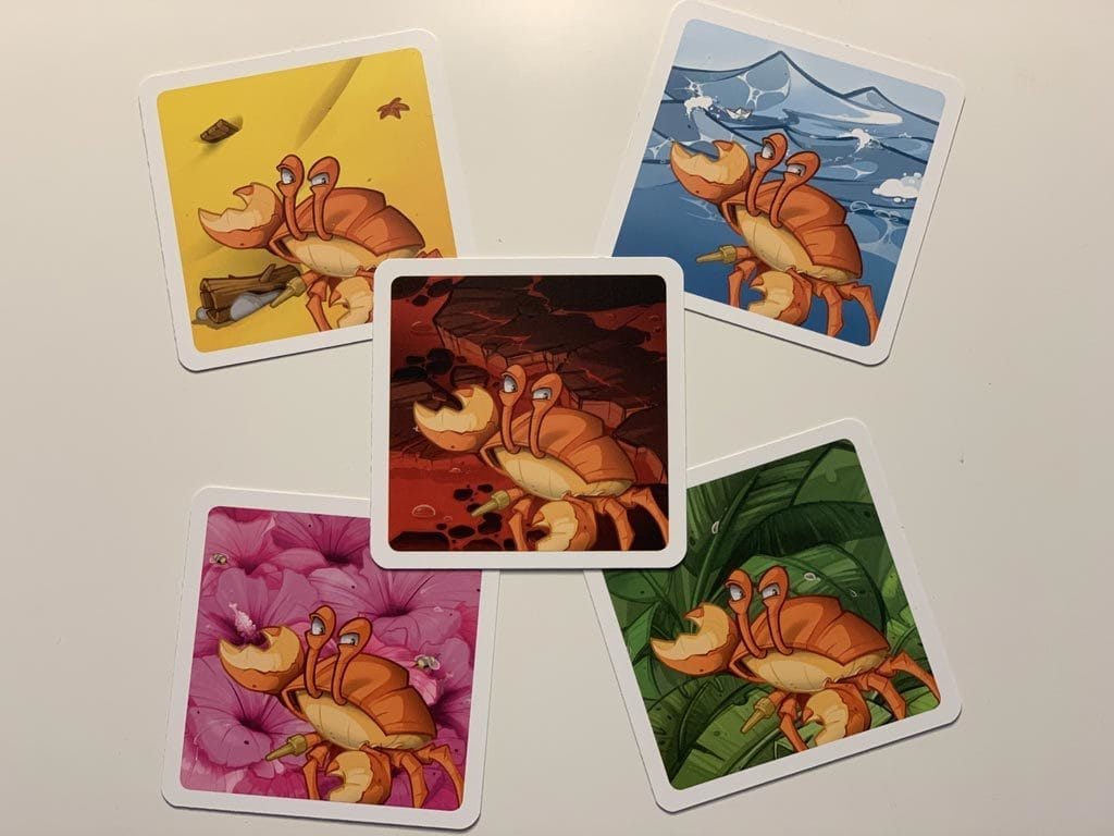 Memoarrr! Les 5 cartes du crabe