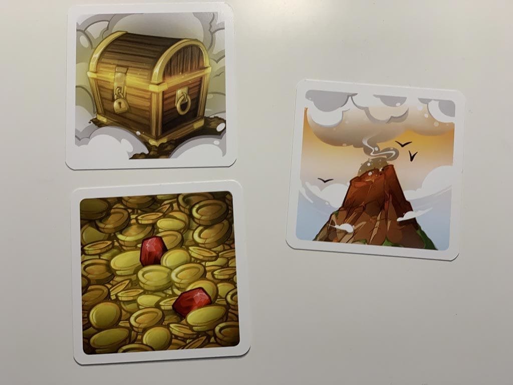 Memoarrr! Cartes trésor et volcan