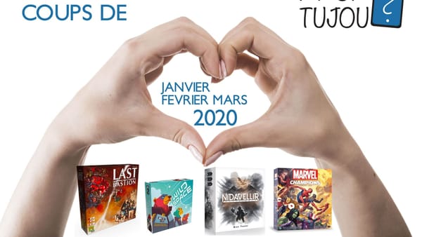 Nos coups de cœur de Janvier à Mars 2020