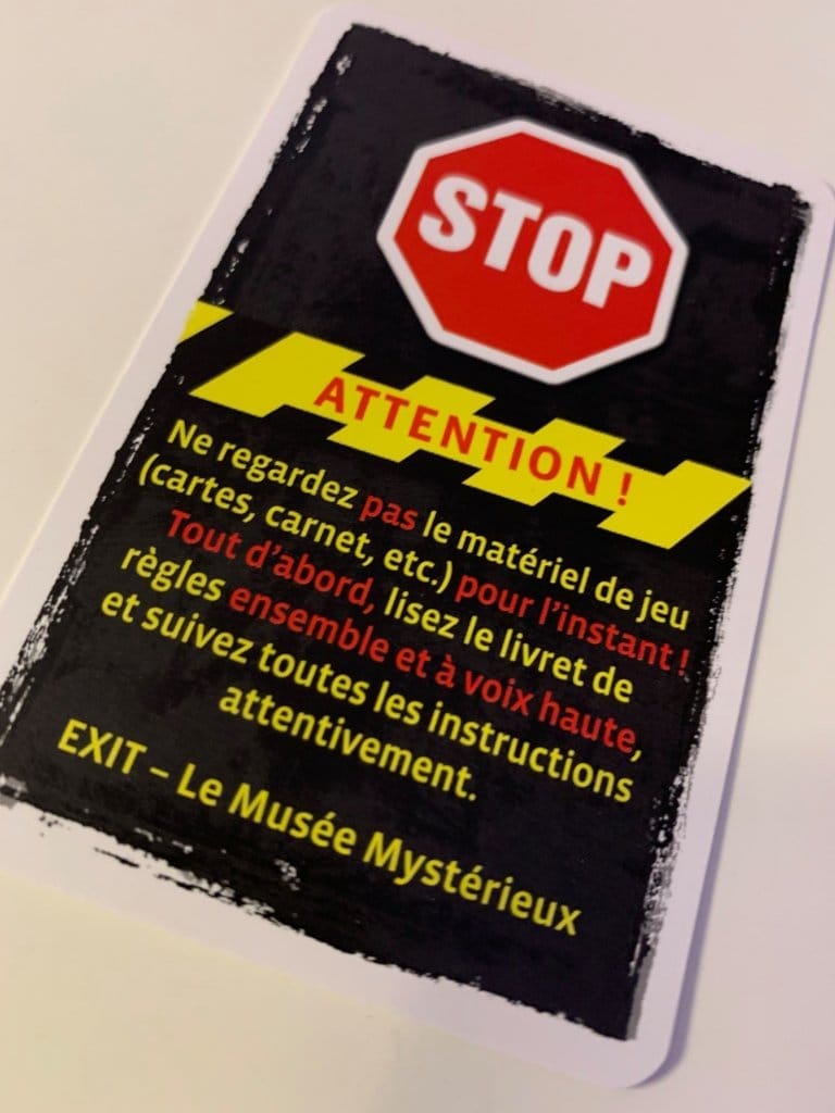 Exit le jeu, le musée mystérieux