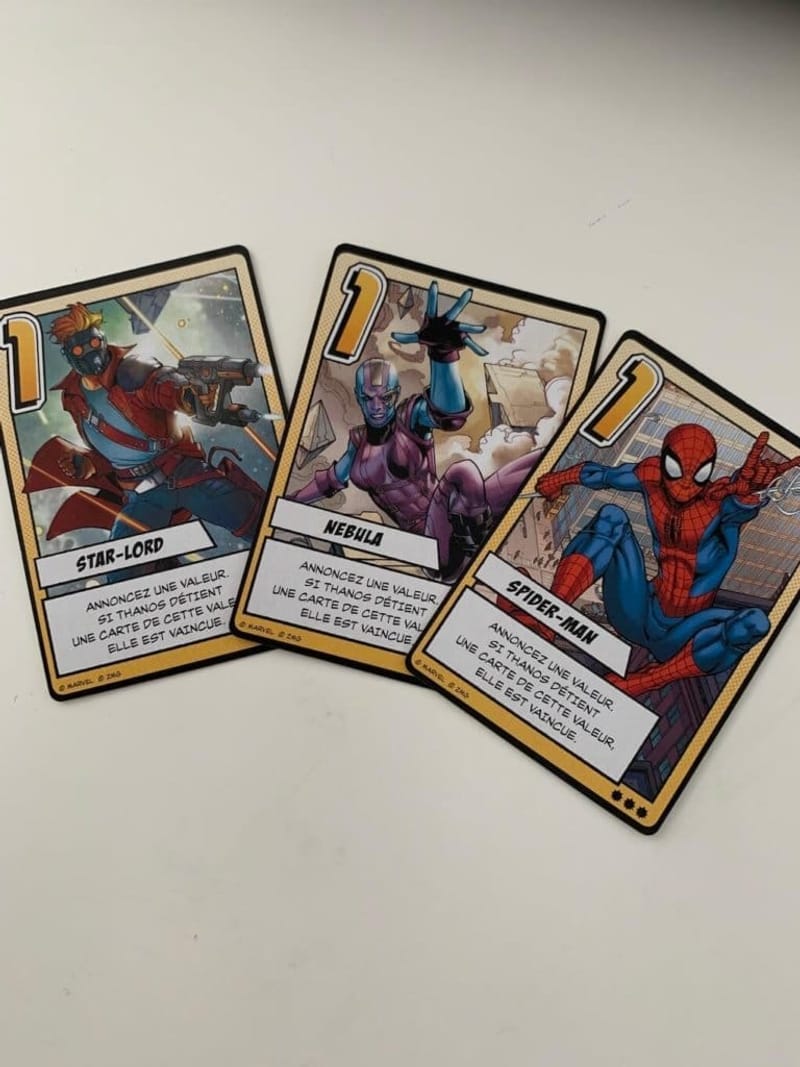 Le gant d’infinité : un jeu Love Letter (Marvel)