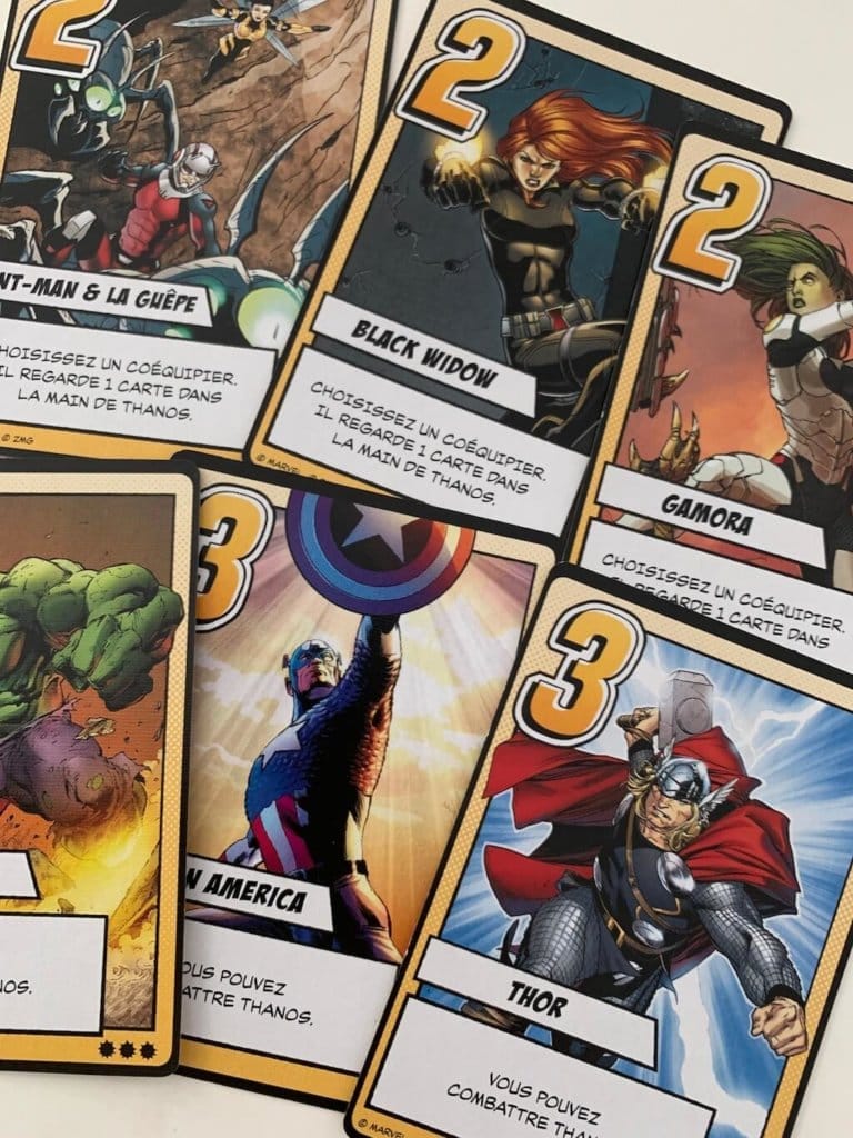 Le gant d’infinité : un jeu Love Letter (Marvel)