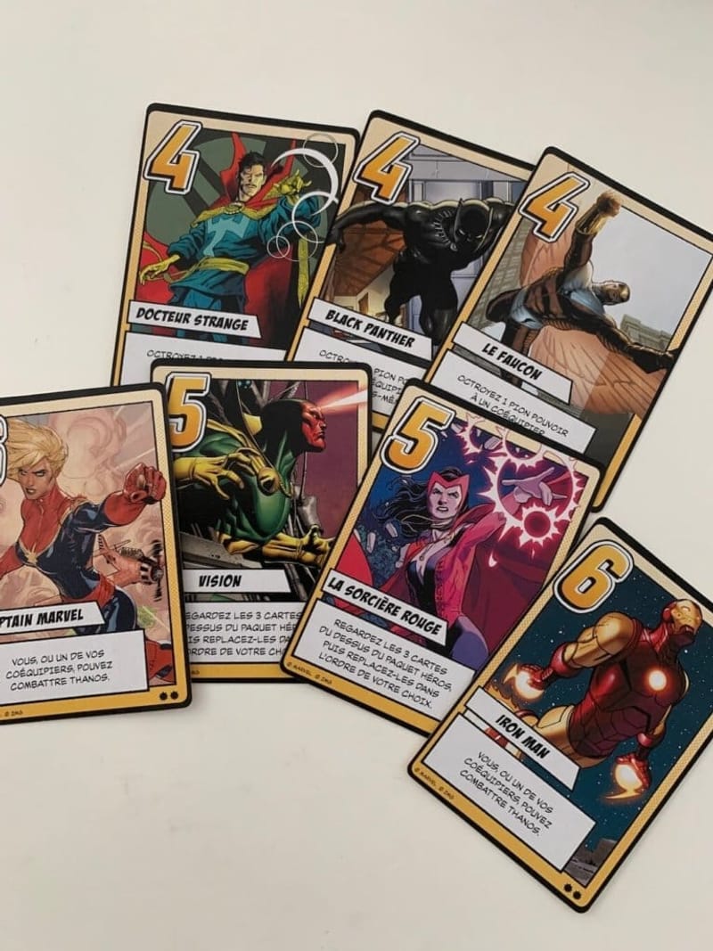 Le gant d’infinité : un jeu Love Letter (Marvel)