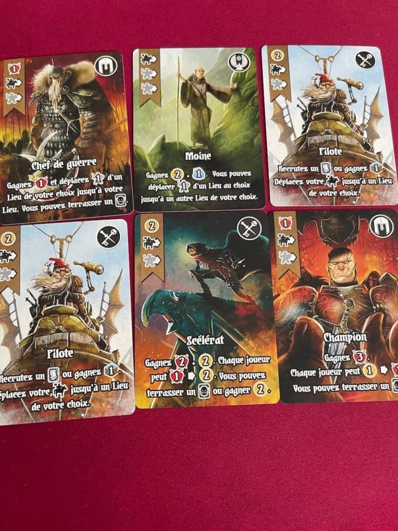 Deck building et Pose d’ouvriers (Narak, Margraves & Vicomtes)