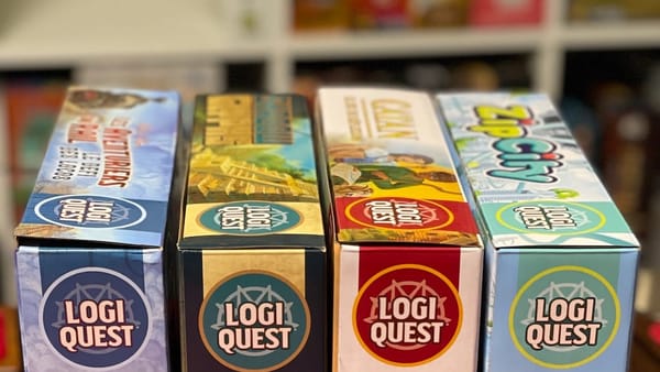 Logiquest – Zip City, Catan, Aventuriers du Rail, Shadow Glyphs