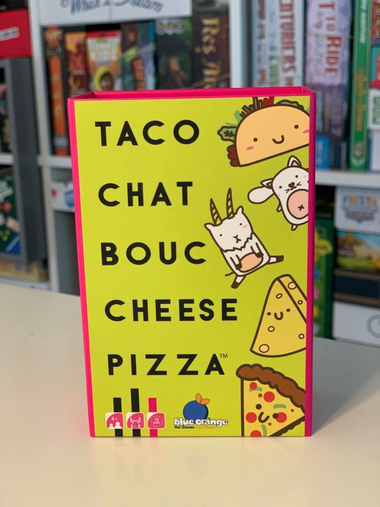 Test] Taco Chat Bouc Cheese Pizza, un jeu de société délirant à emmener  partout avec vous