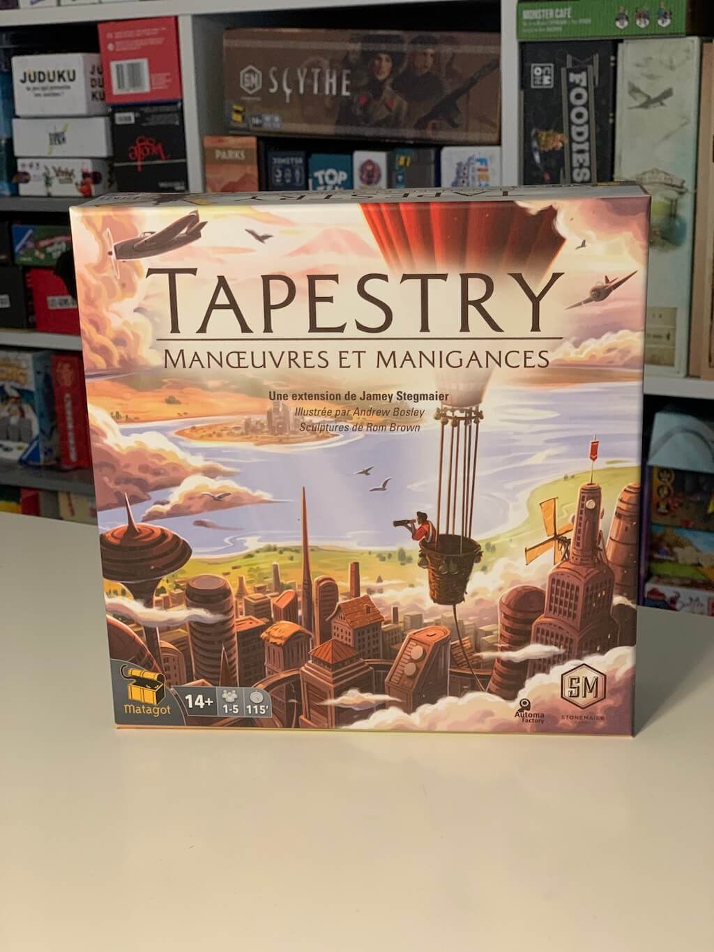 Tapestry extension Manœuvres et Manigances jeu de société Akoa Tujou