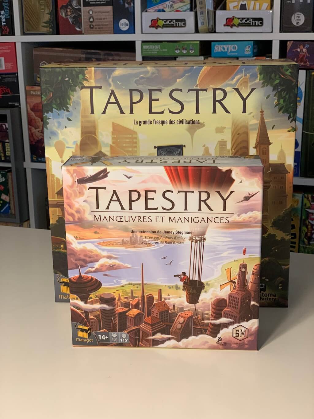 Tapestry extension Manœuvres et Manigances jeu de société Akoa Tujou