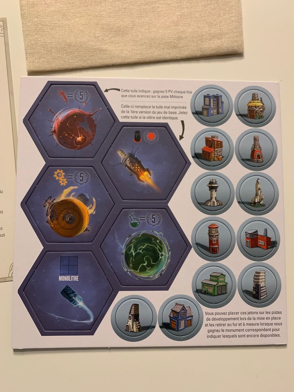 Tapestry extension Manœuvres et Manigances jeu de société Akoa Tujou